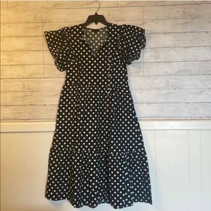 Who What Wear Polka Dot Dress